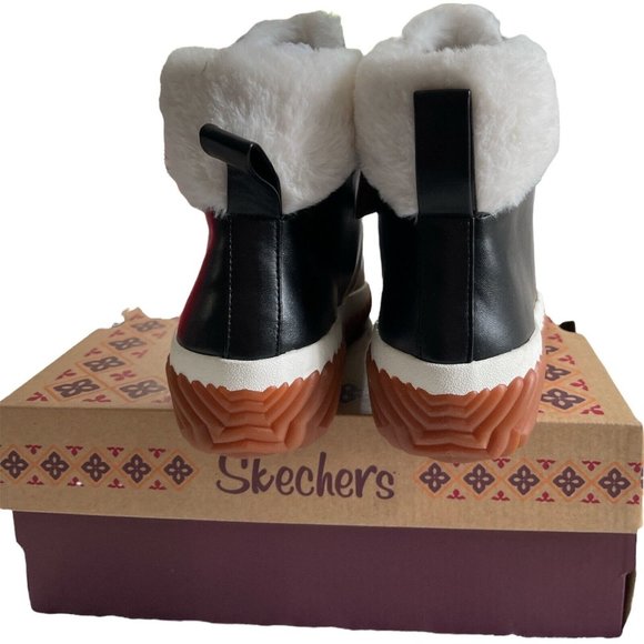 SKECHERS JAGGED POND - NO REGRETS Synthetic and leather outsole Black Size 9 - Picture 6 of 11